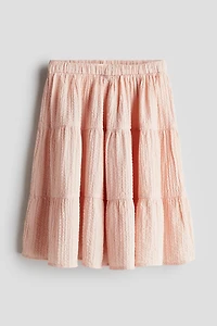 Tiered Seersucker Skirt