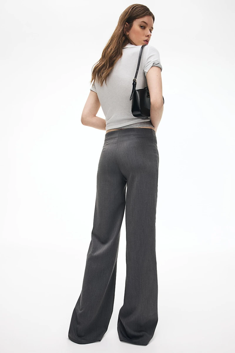 Pantalon large en sergé