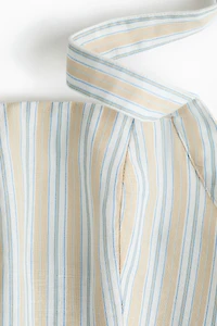 Linen-Blend Halterneck Top
