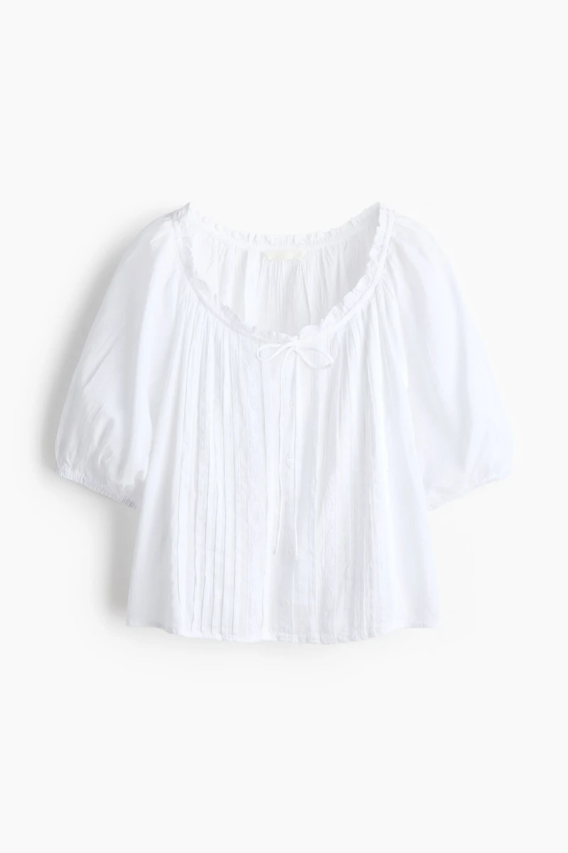 Blouse à plis nervurés