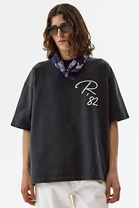 Oversized Printed Cotton T-Shirt
