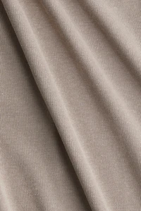 MAMA Ribbed Scoop-Neck Dress