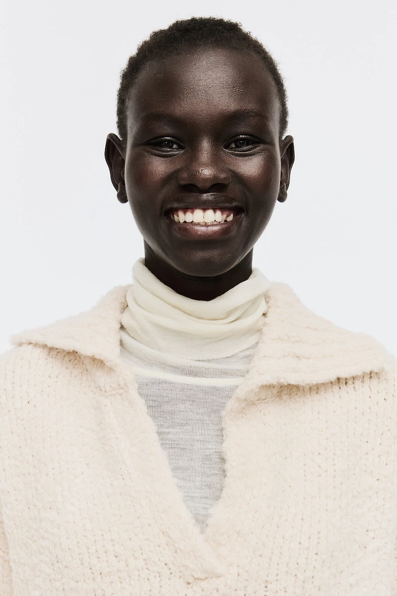 Chandail grande taille avec col