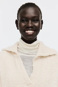 Chandail grande taille avec col