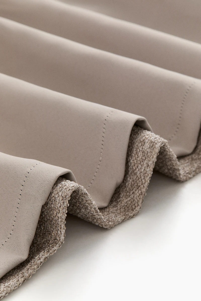 2-Pack Extra-Long Bouclé Blackout Curtain Panels