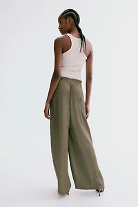 Satin Drawstring Pants