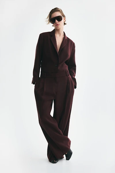 Pantalon sur mesure à jambes larges