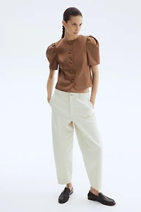 Puff-Sleeved Blouse
