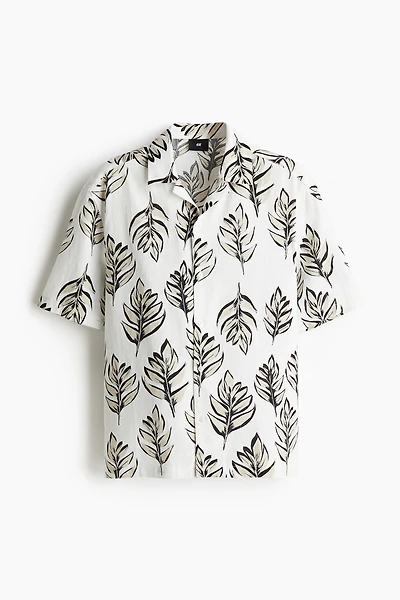 Regular-Fit Linen-Blend Resort Shirt