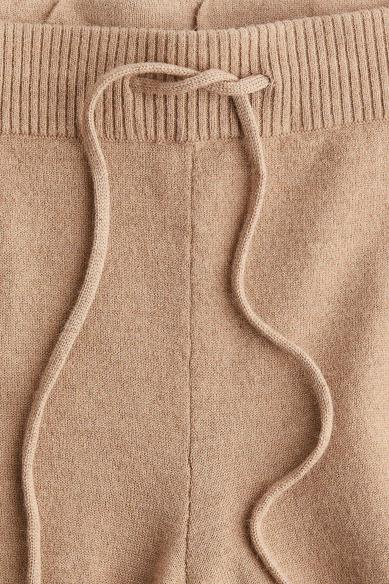 Pantalon de jogging en fin tricot