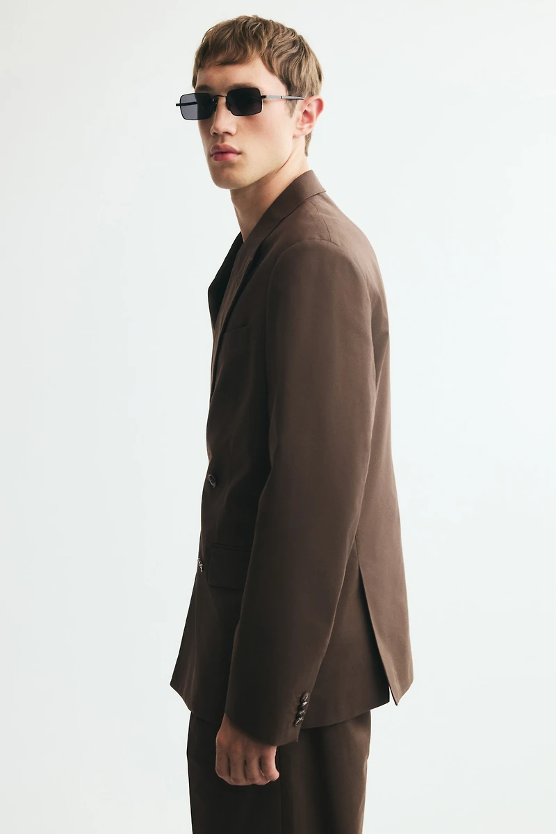Relaxed-Fit Double-Breasted Jacket
