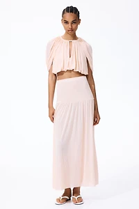 Fine-Knit Maxi Skirt