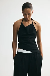 Asymmetric Halterneck Top