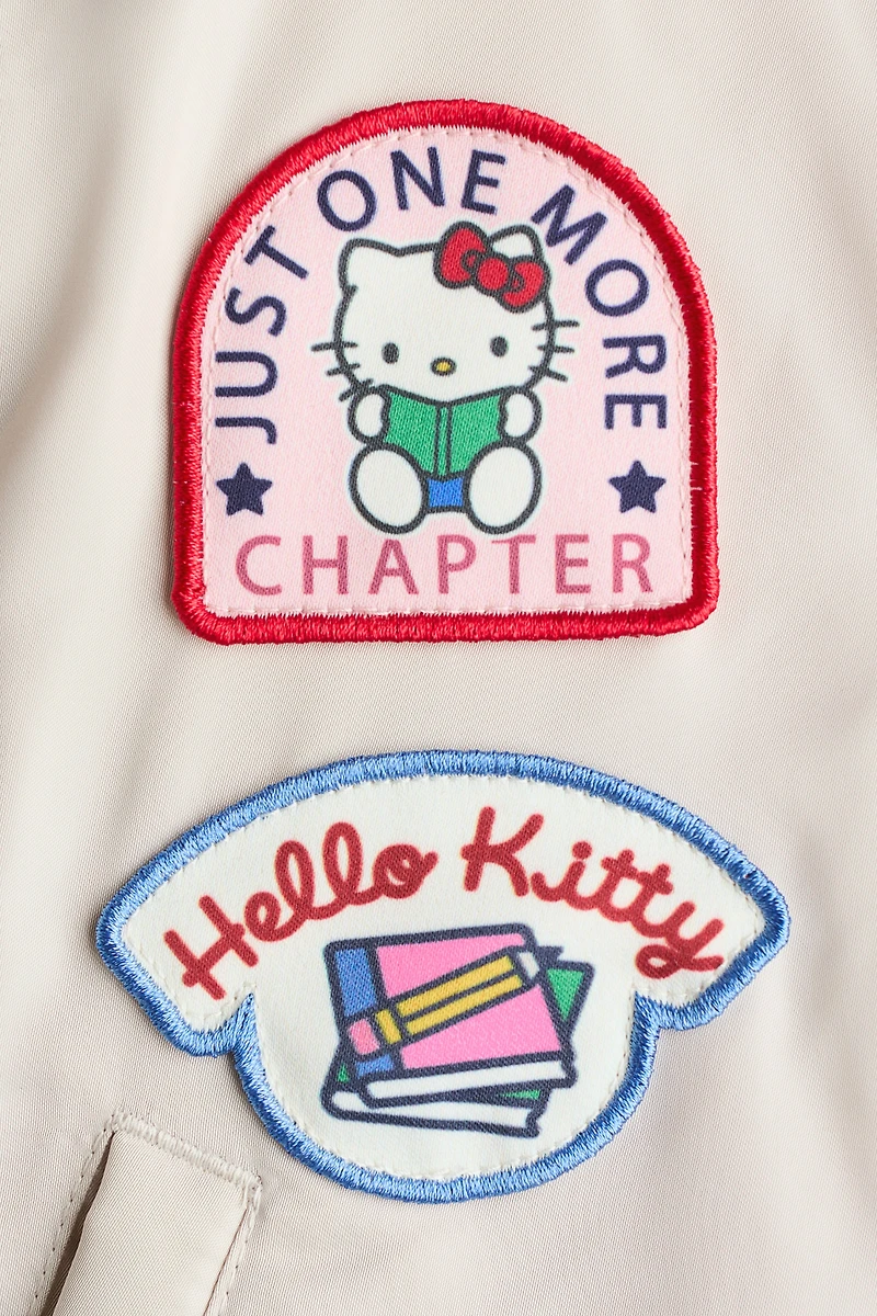 Padded Patch-Detail Baseball Jacket