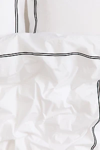 Cotton Percale King/Queen Duvet Cover Set