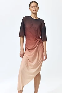 Knot-Detail T-Shirt Dress