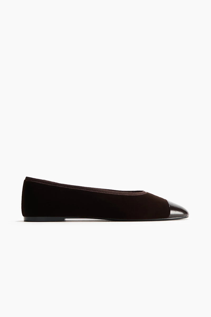 Ballerines en velours