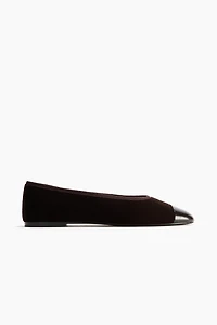 Ballerines en velours