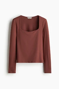 Long-sleeved Jersey Top