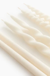Lot de 6 bougies flambeau