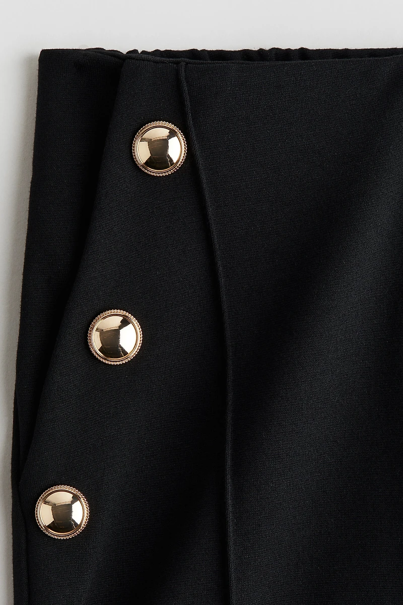 Pantalon large en jersey point de Rome