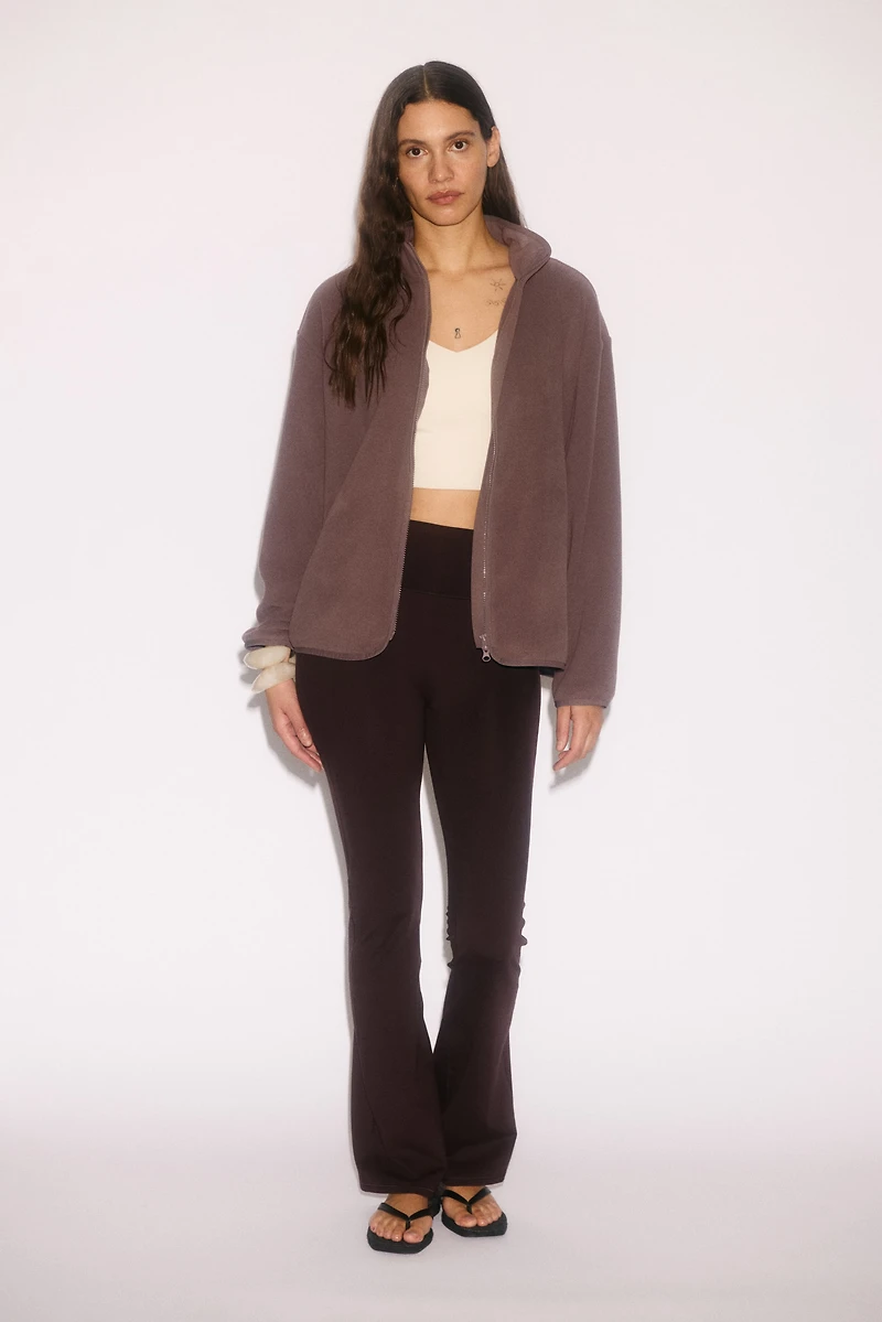 Regular-Fit Fleece Activewear Jacket