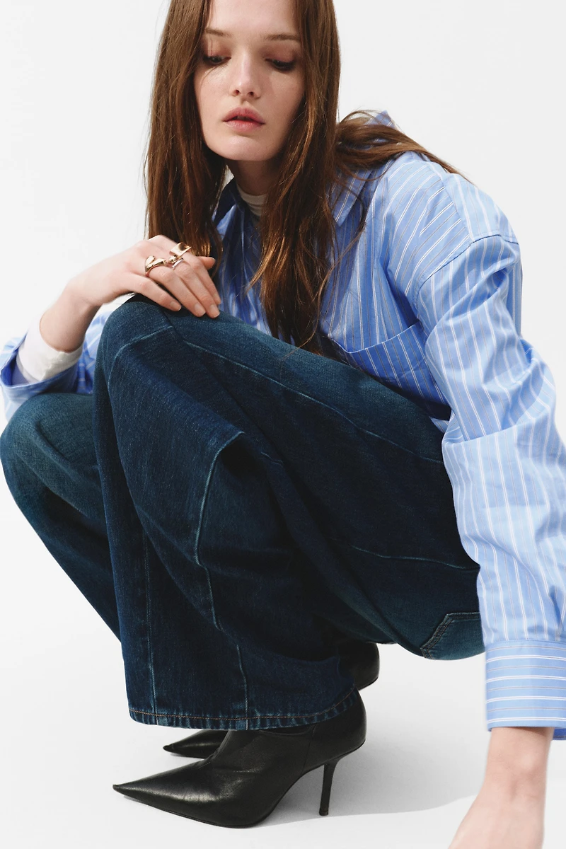 Barrel Regular Waist Jeans