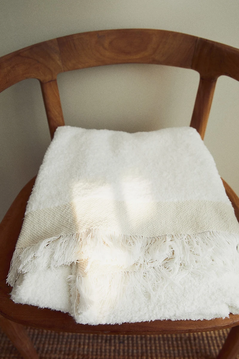 Bouclé Throw