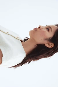 Button-Front Top