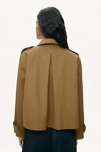 Trench-Look Cotton Jacket