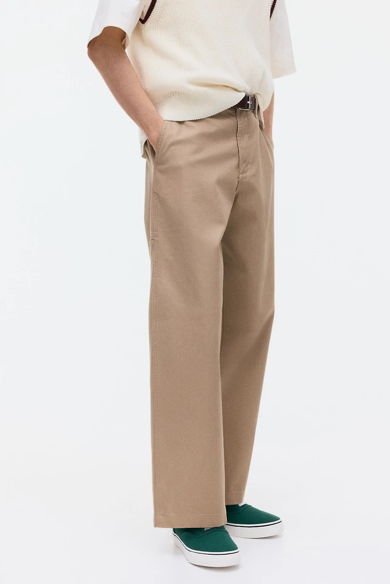 Loose-Fit Cotton Chinos