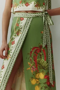 Jupe portefeuille midi