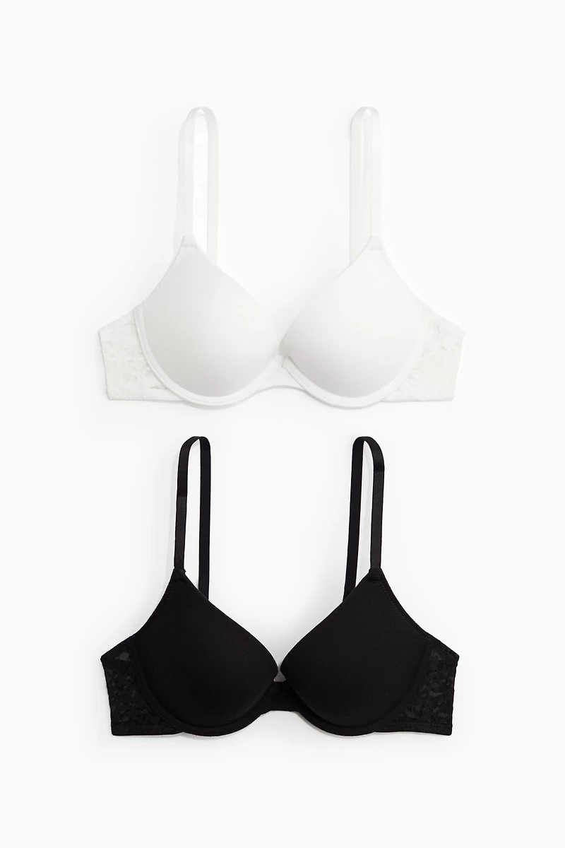 2-pack Cotton Push-up Bras