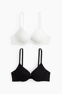 2-pack Cotton Push-up Bras