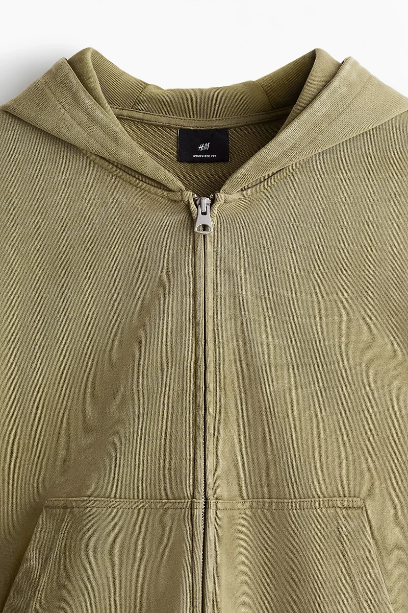 Oversized-Fit Hooded Jacket