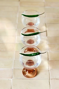 Lot de 2 verres à vin soufflés la bouche