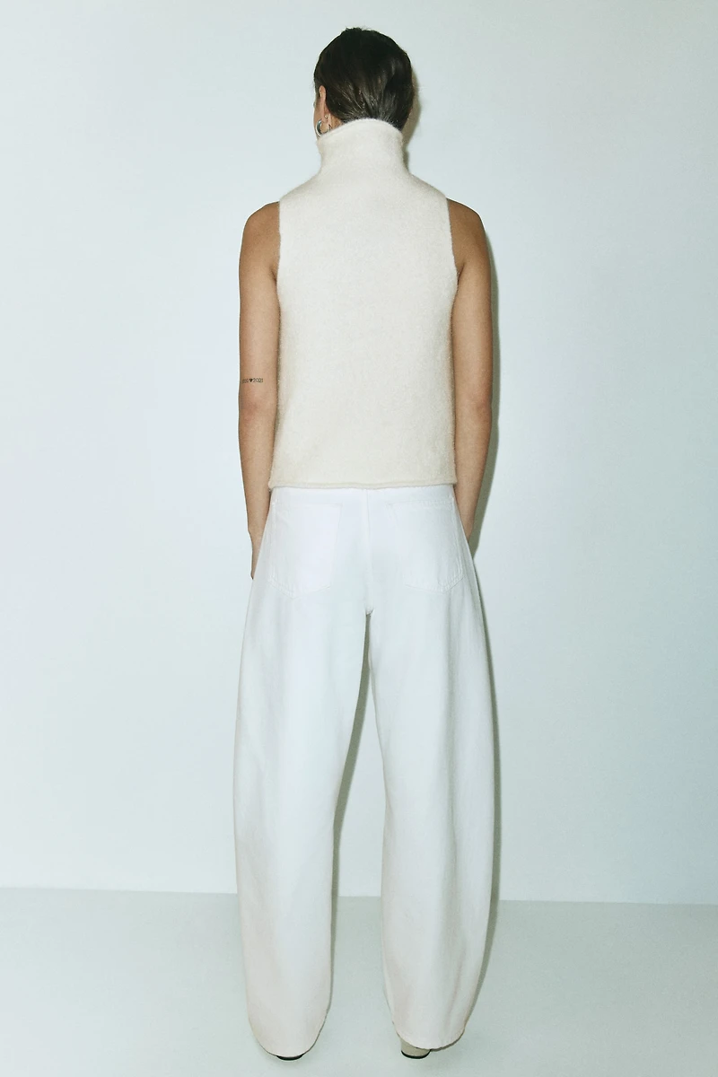 Knit Mock Turtleneck Top