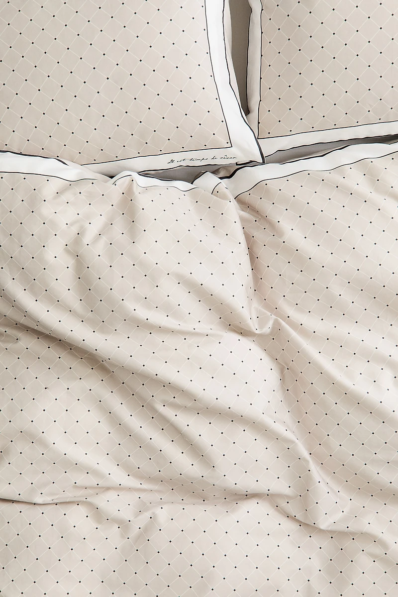 Housse de couette TG lit double satinette coton