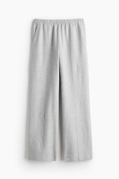 Linen-blend Pants