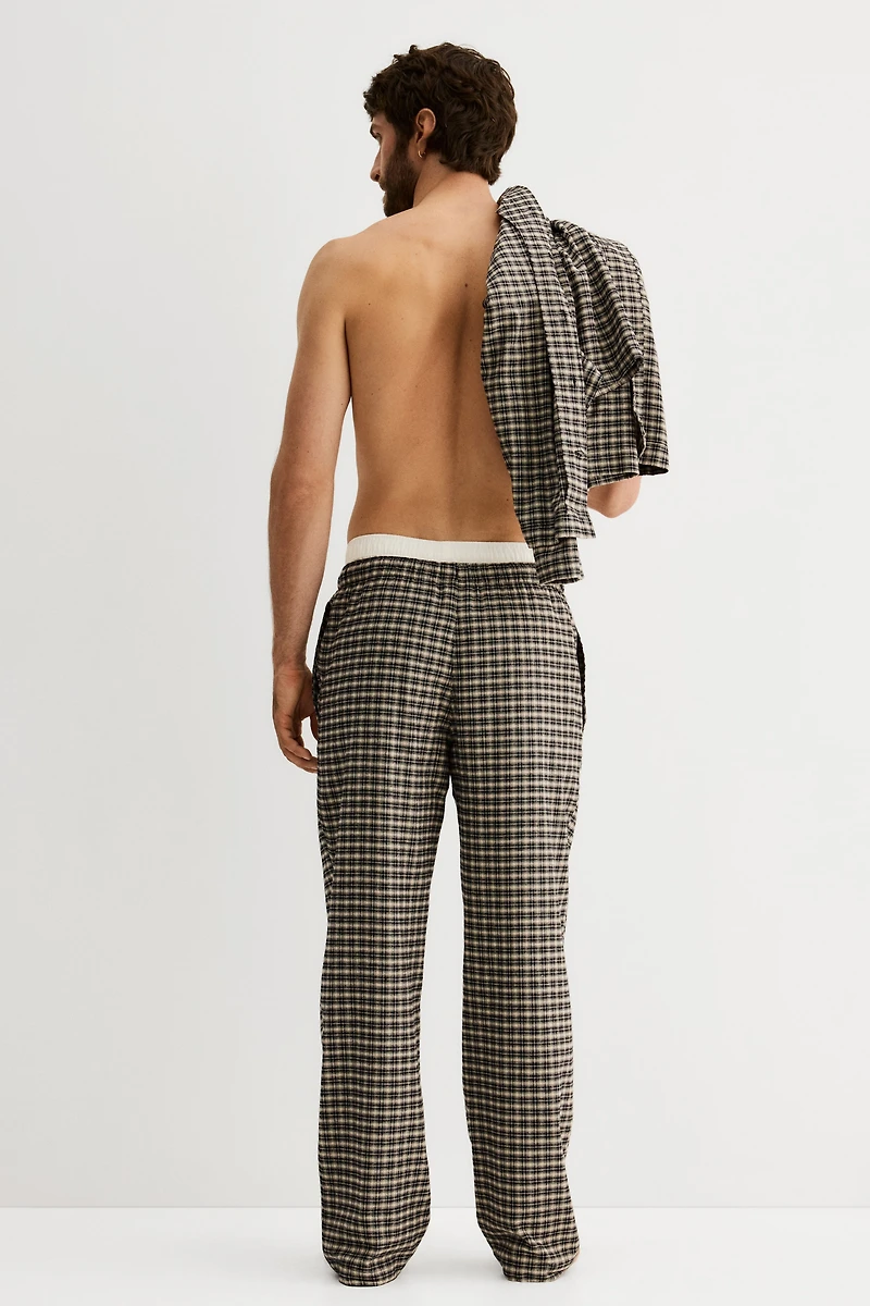 Chemise et pantalon de pyjama en flanelle