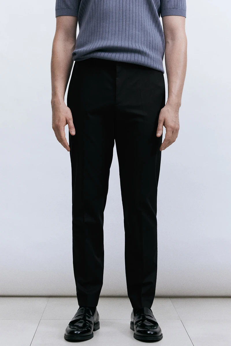 Skinny Fit Suit Pants