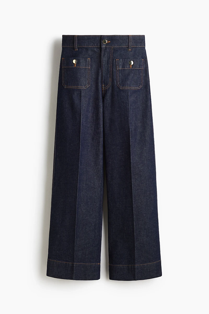 Wide High Ankle Jeans