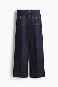 Wide High Ankle Jeans