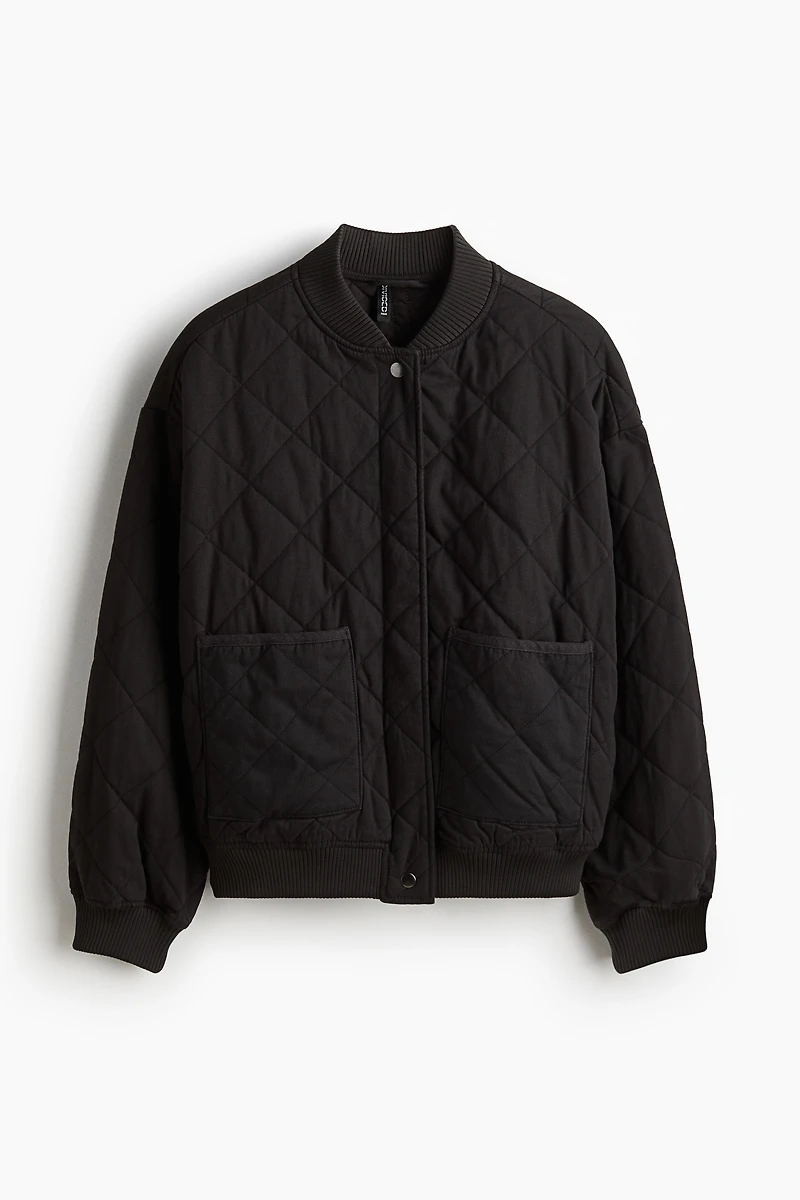 Quilted Bomber Jacket