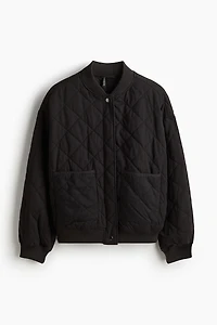 Quilted Bomber Jacket