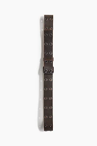 Grommet Leather Belt