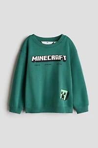 Printed Brushed-Inside Sweatshirt
