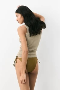 Lacing-Detail Sleeveless Top