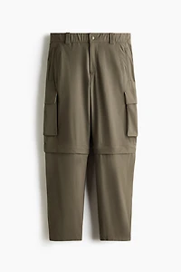 Barrel-Leg Convertible Pants