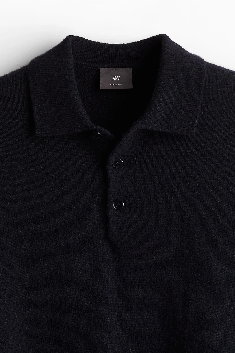 Regular Fit Wool Polo Sweater